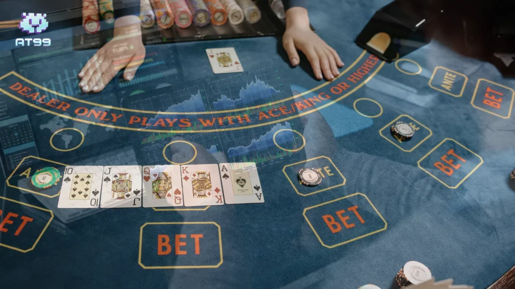 usdt娛樂城AI百家樂實測畫面，展示預測結果與牌面分析